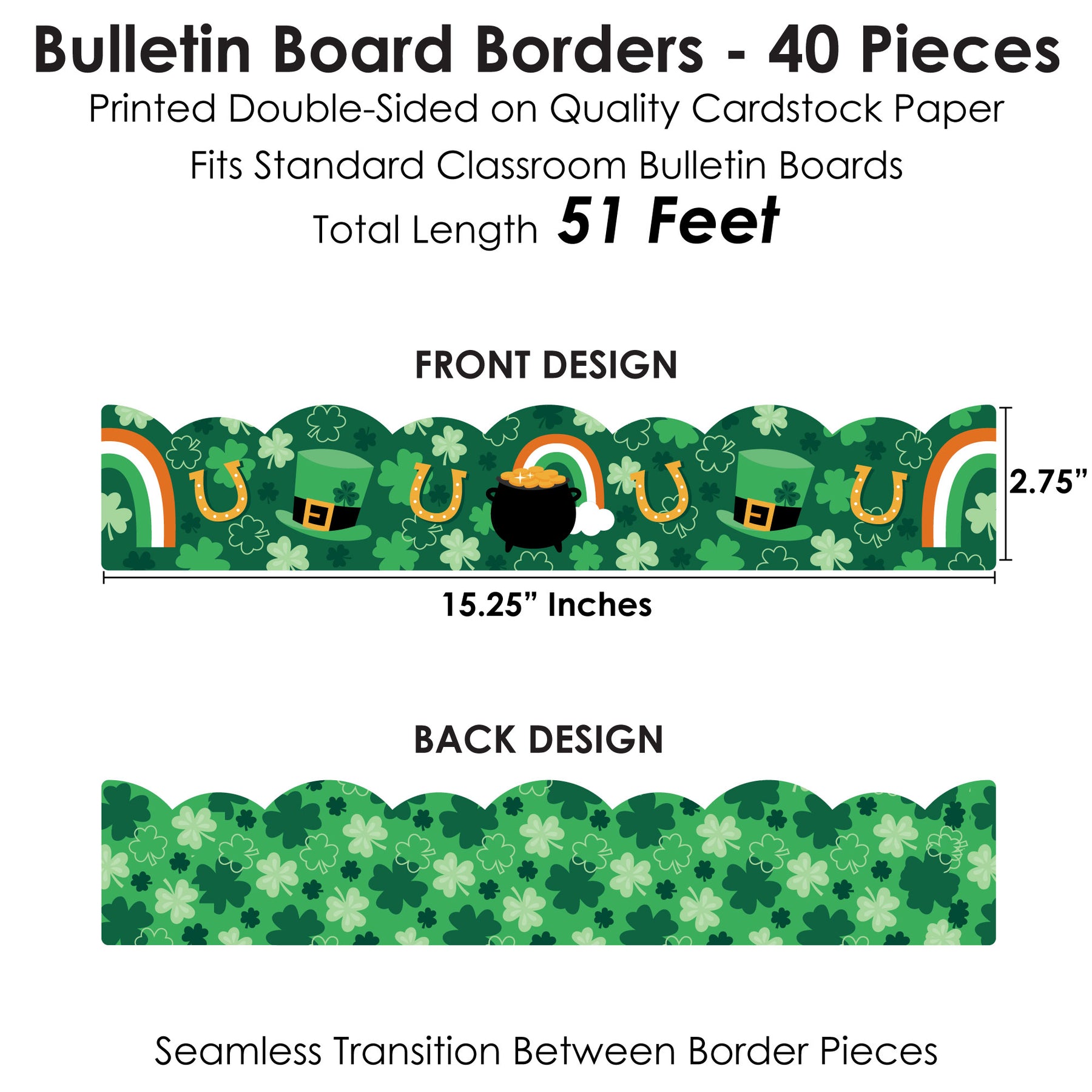 lucky-st-patrick-s-day-scalloped-classroom-decor-bulletin-board-borders-51-feet-bigdotofhappiness-com-big-dot-of-happiness-llc for Free Printable Christmas Bulletin Board Borders Lucky St. Patrick's Day - Scalloped Classroom Decor - Bulletin Board Borders - 51 Feet | BigDotOfHappiness.com – Big Dot of Happiness LLC for Free Printable Christmas Bulletin Board Borders