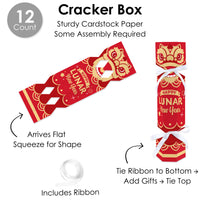 Lunar New Year - No Snap Party Table Favors - DIY Cracker Boxes - Set of 12