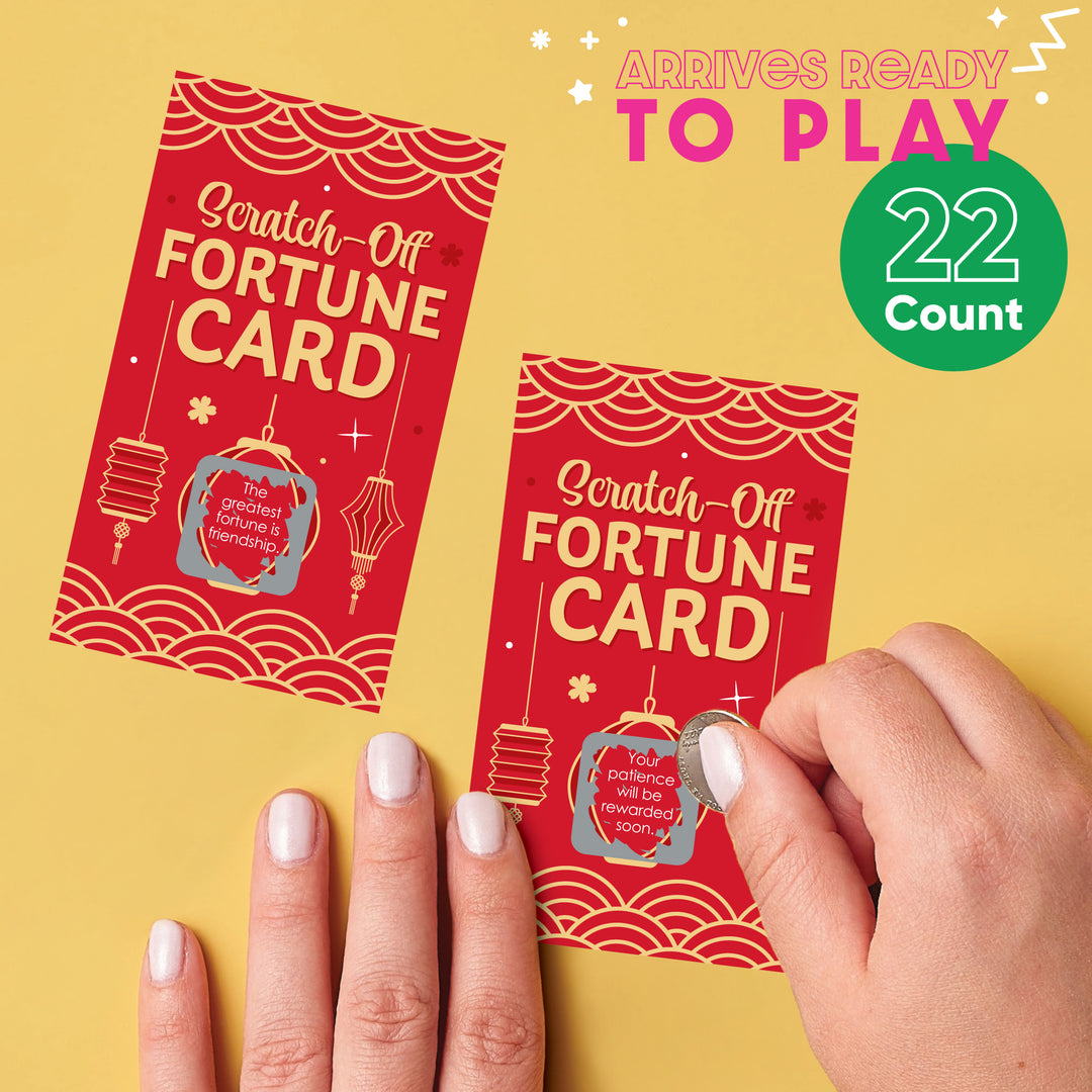 Lunar New Year Vertical Scratch Off Cards Game - 22 Ct