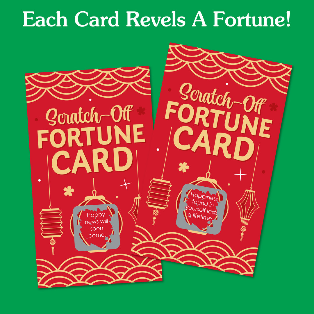 Lunar New Year Vertical Scratch Off Cards Game - 22 Ct