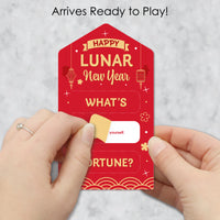 Lunar New Year - Game Pickle Cards - Fortune Pull Tabs - Set of 12