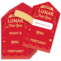 Lunar New Year - Game Pickle Cards - Fortune Pull Tabs - Set of 12