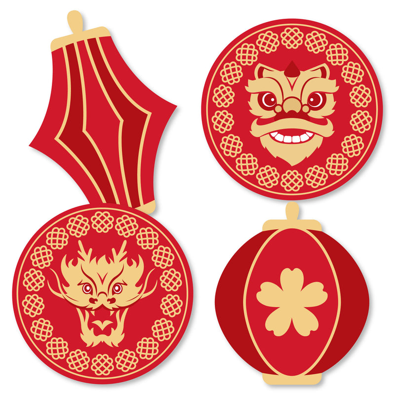 Lunar New Year - Lantern Decorations DIY 2024 Year of the Dragon Essentials - Set of 20
