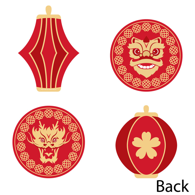 Lunar New Year - Lantern Decorations DIY 2024 Year of the Dragon Essentials - Set of 20