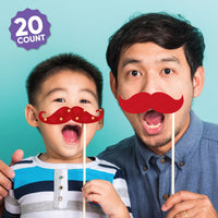 Lunar New Year - 2026 Year of the Horse Photo Booth Props Kit - 20 Count