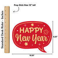 Lunar New Year - 2026 Year of the Horse Photo Booth Props Kit - 20 Count