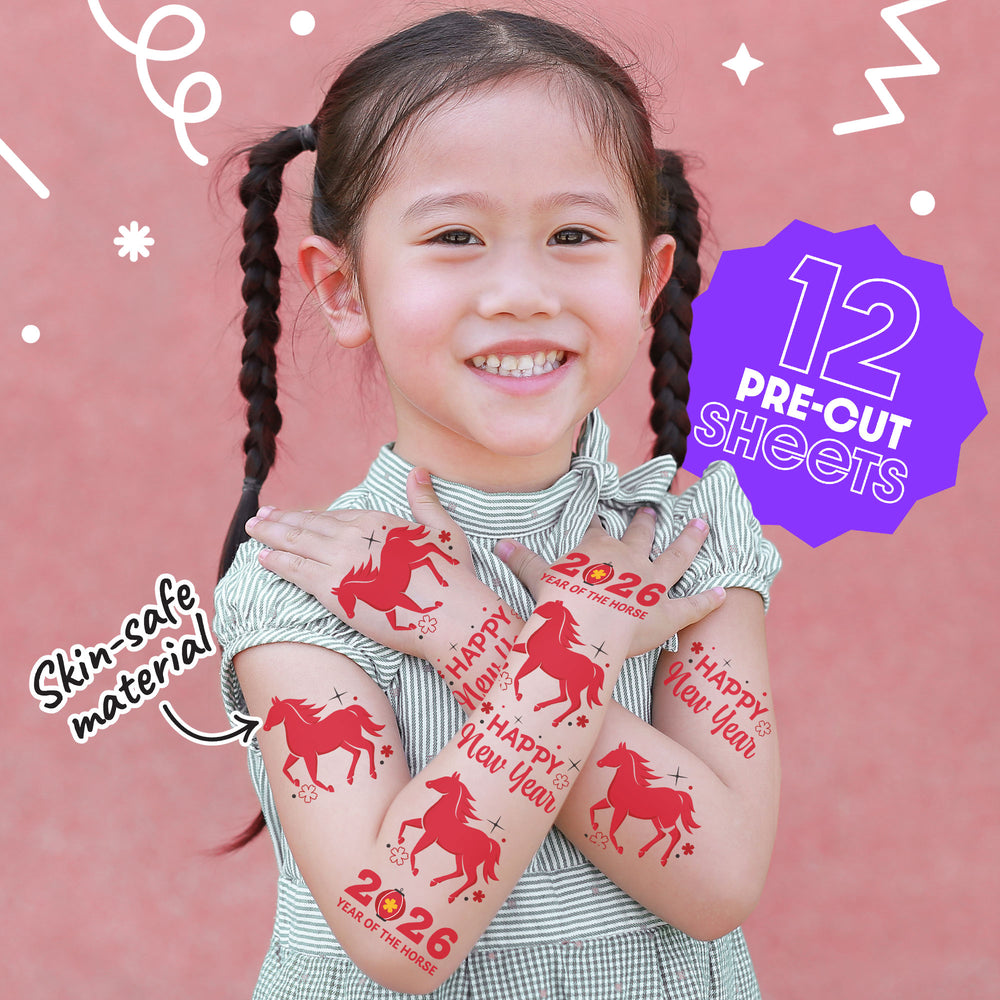 Lunar New Year Temporary Tattoos -  36 Ct