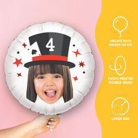 Custom Face Balloon - Magic Show - Double Sided - 1 Ct
