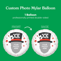 Custom Face Balloon - Magic Show - Double Sided - 1 Ct