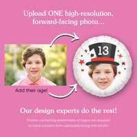 Custom Face Balloon - Magic Show - Double Sided - 1 Ct