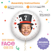 Custom Face Balloon - Magic Show - Double Sided - 1 Ct