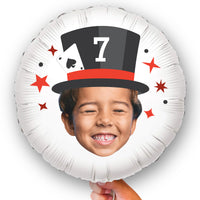 Custom Face Balloon - Magic Show - Double Sided - 1 Ct