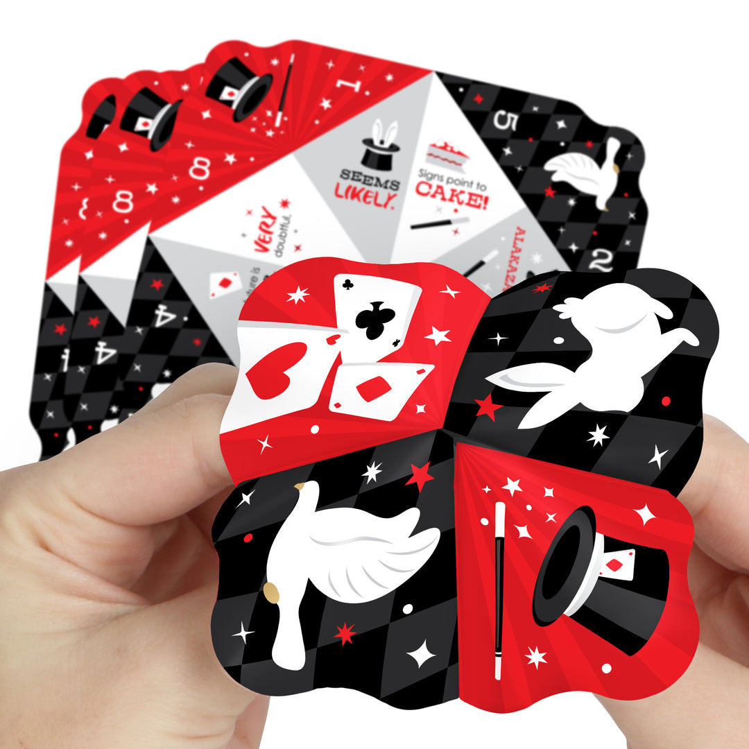 Ta-Da, Magic Show - Magical Birthday Party Cootie Catcher Game - Jokes and Dares Fortune Tellers - Set of 12