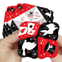 Ta-Da, Magic Show - Magical Birthday Party Cootie Catcher Game - Jokes and Dares Fortune Tellers - Set of 12