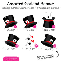 Magic Show Garland Banner - 15 Pc