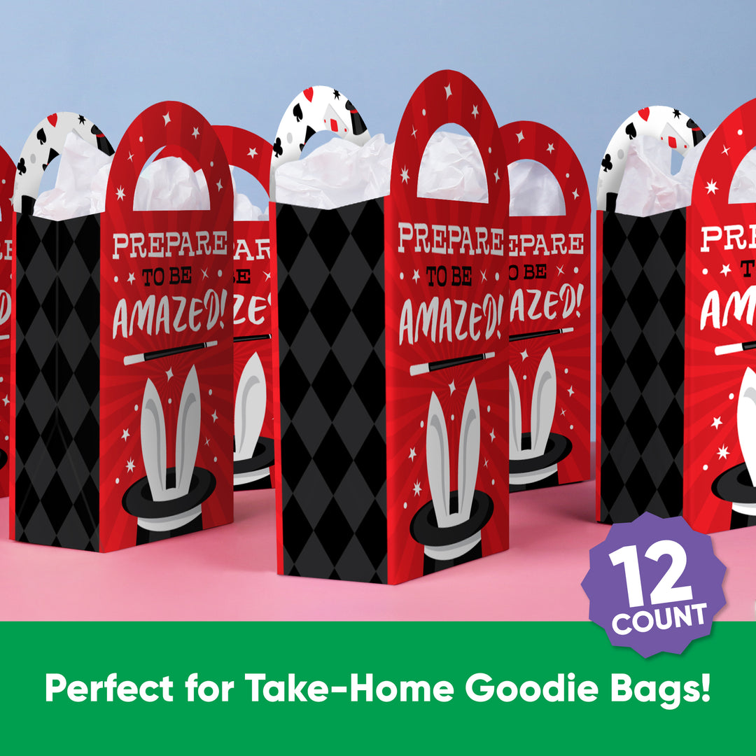 Magic Show Paper Favor Bags - 12 Ct