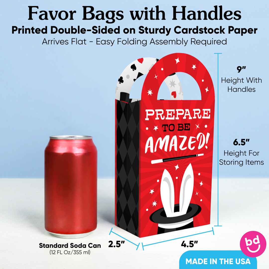 Magic Show Paper Favor Bags - 12 Ct