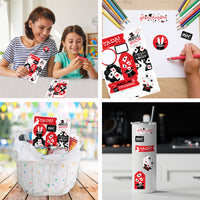 Ta-Da, Magic Show - Magical Birthday Party Favor Sticker Set - 12 Sheets - 120 Stickers