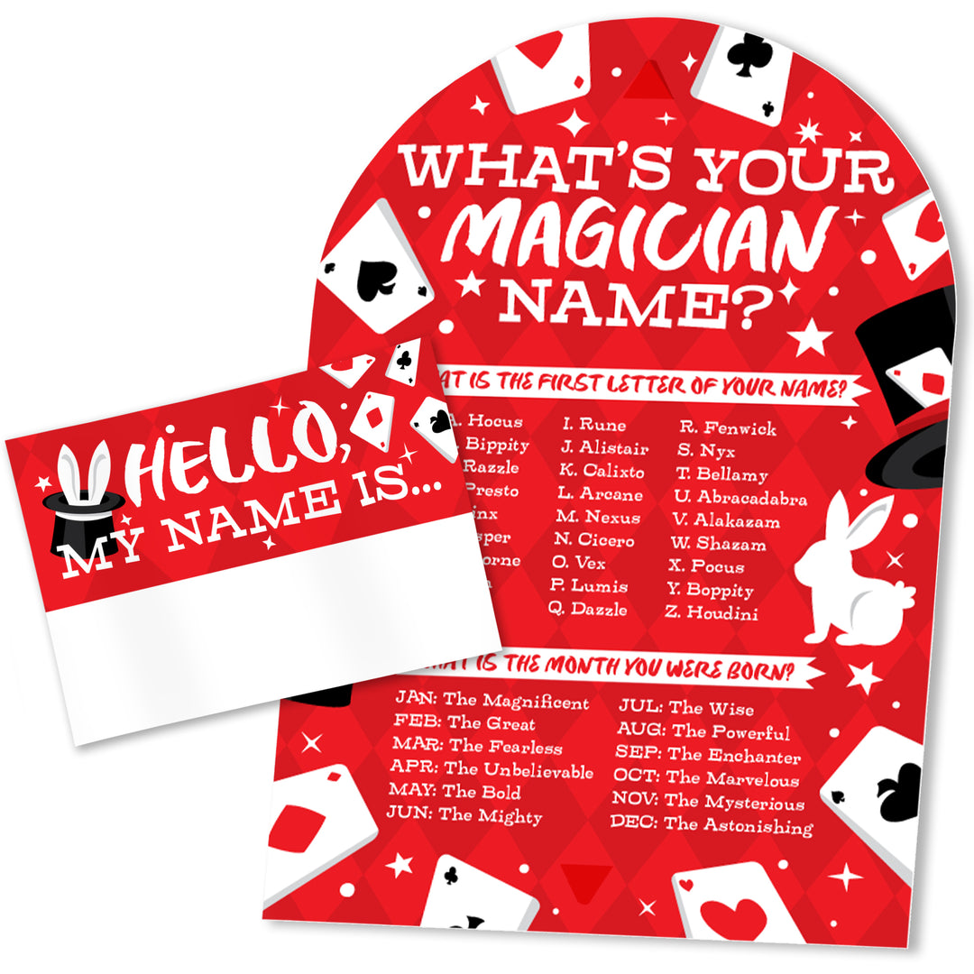 Magic Show What's Your Name Party Game