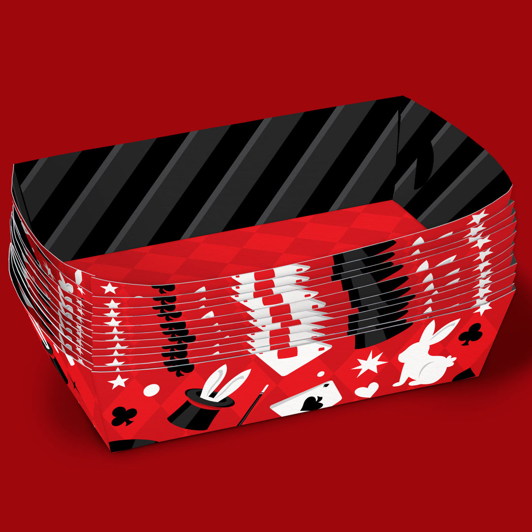 Magic Show Birthday Party Paper Food Trays