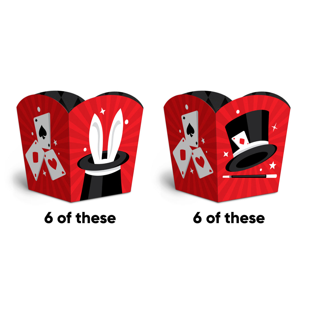 Magic Show Treat Boxes - 12 Ct