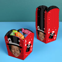 Custom Face Magic Show Treat Boxes - 12 Ct