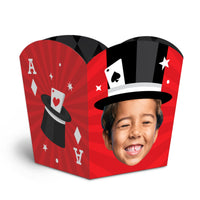 Custom Face Magic Show Treat Boxes - 12 Ct