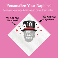 Custom Face Napkins - Magic - 50 Ct