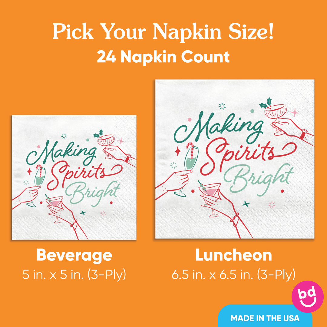 Napkins - Making Spirits Bright  - 24 Ct