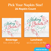 Napkins - Making Spirits Bright  - 24 Ct