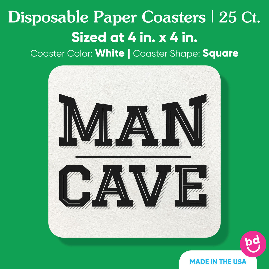 Drink Coasters - Man Cave - 25 Ct