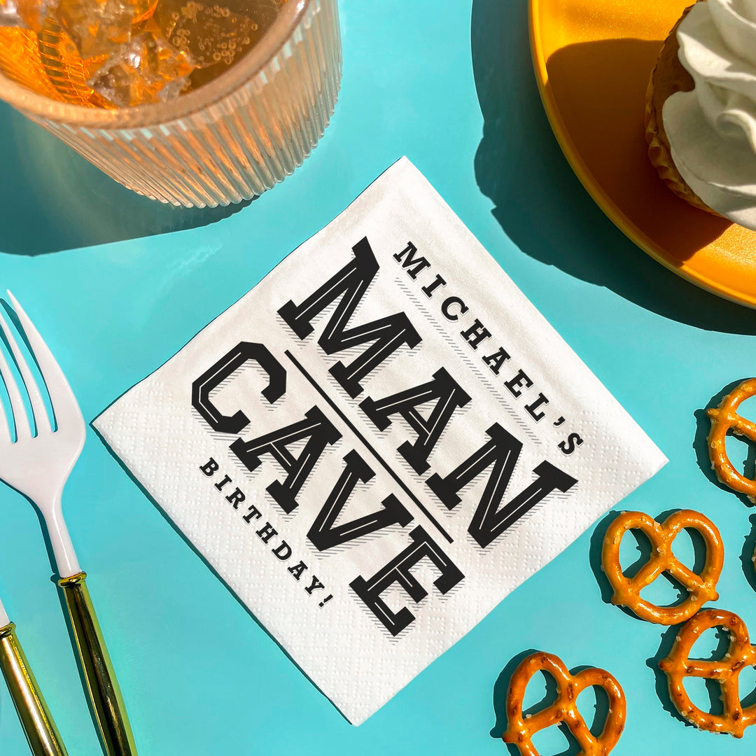 Custom Text - Man Cave Napkins - 50 Ct