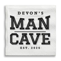 Custom Text - Man Cave Napkins - 50 Ct