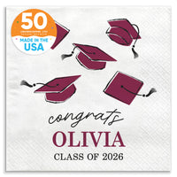 Custom Text - Grad Napkins