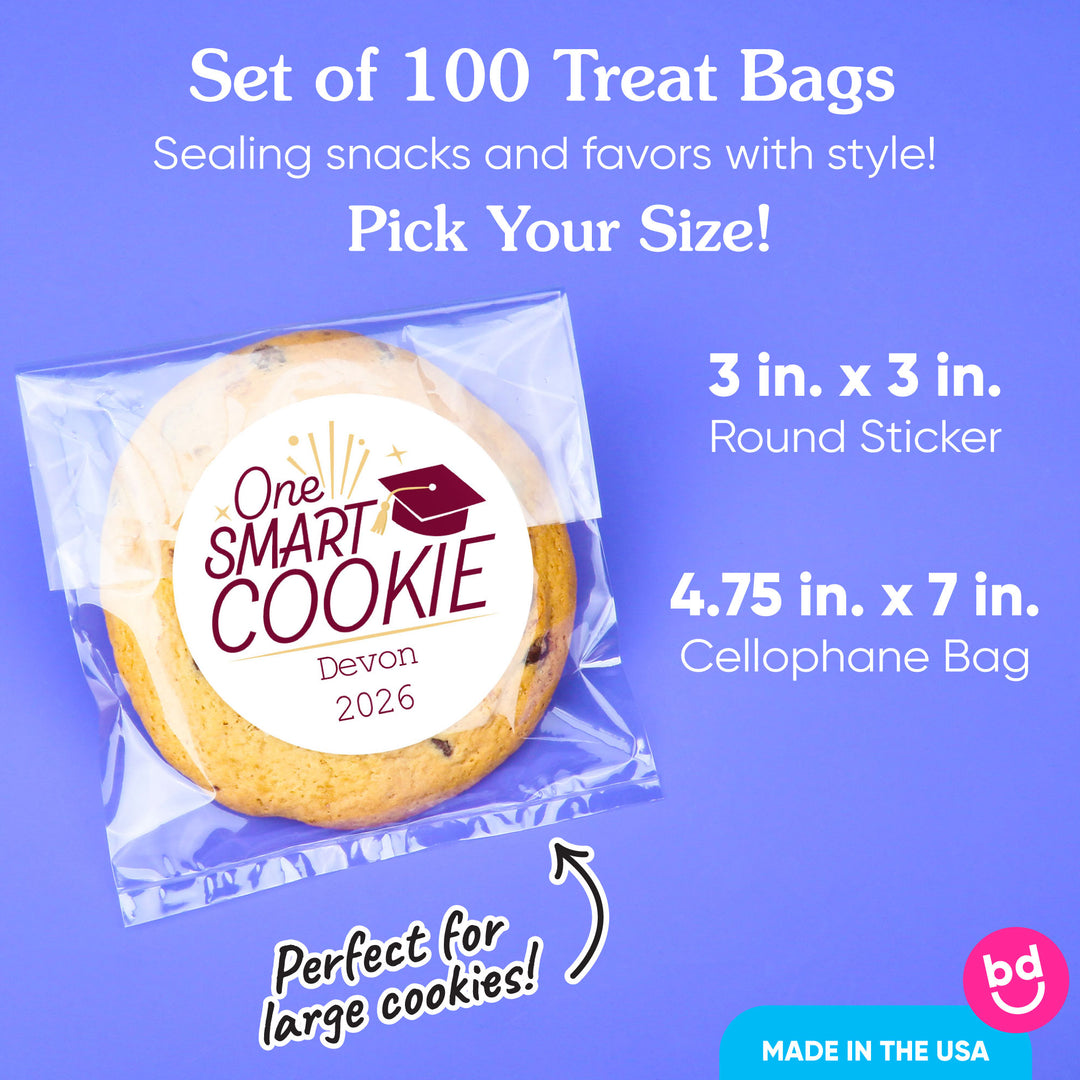 100-count Maroon treat bags and seals