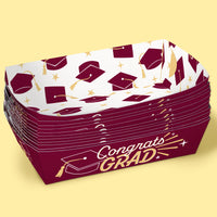 12-count Maroon trays flat-packed