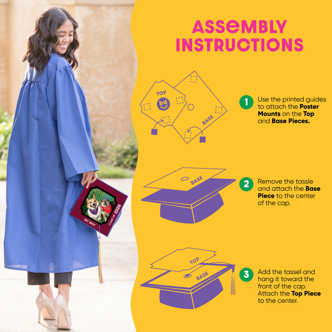 Graduation cap assembly instructions