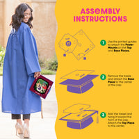 Graduation cap assembly instructions