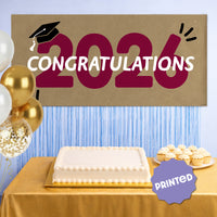 Maroon Class of 2026 party backdrop