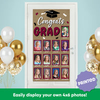 Maroon Grad Kraft Photo Banner