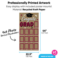Maroon Grad Kraft Photo Banner