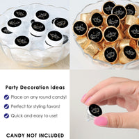 Masquerade - Venetian Mask Party Small Round Candy Stickers - Party Favor Labels - 324 Count