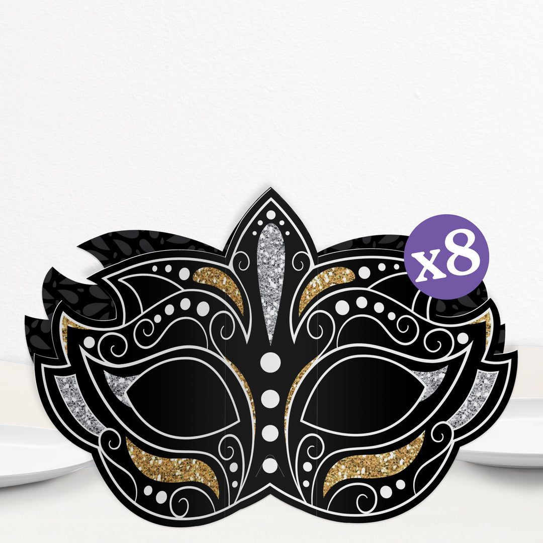 Masquerade 3D Centerpieces - 8 Ct