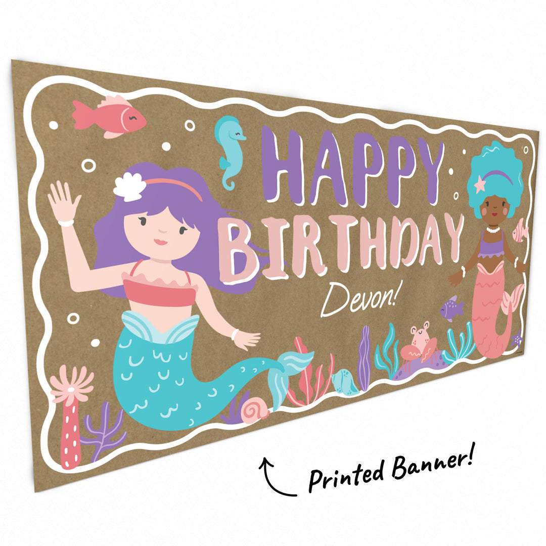 Mermaid and sea creature artwork close-up