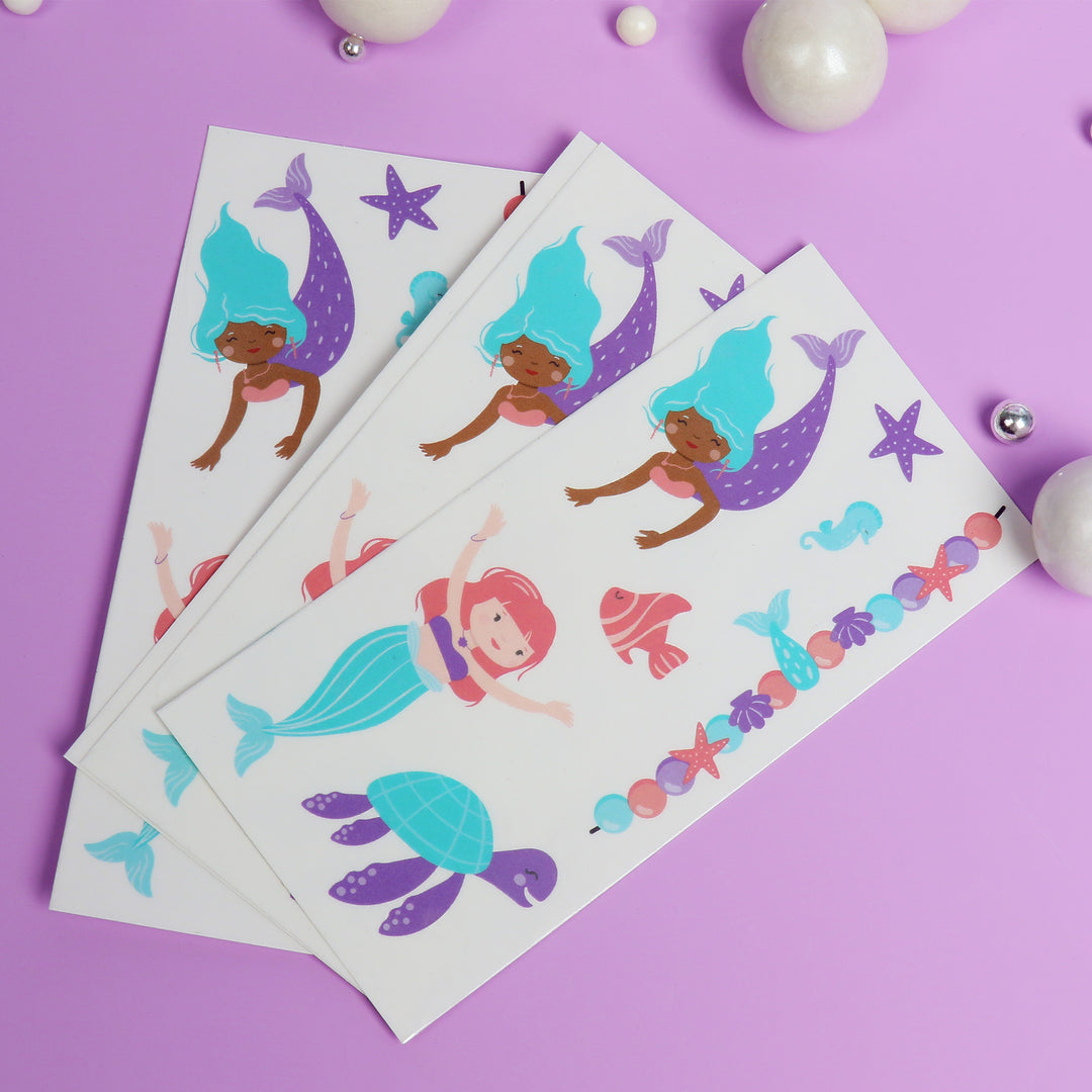 Mermaid Temporary Tattoos - 84 Ct