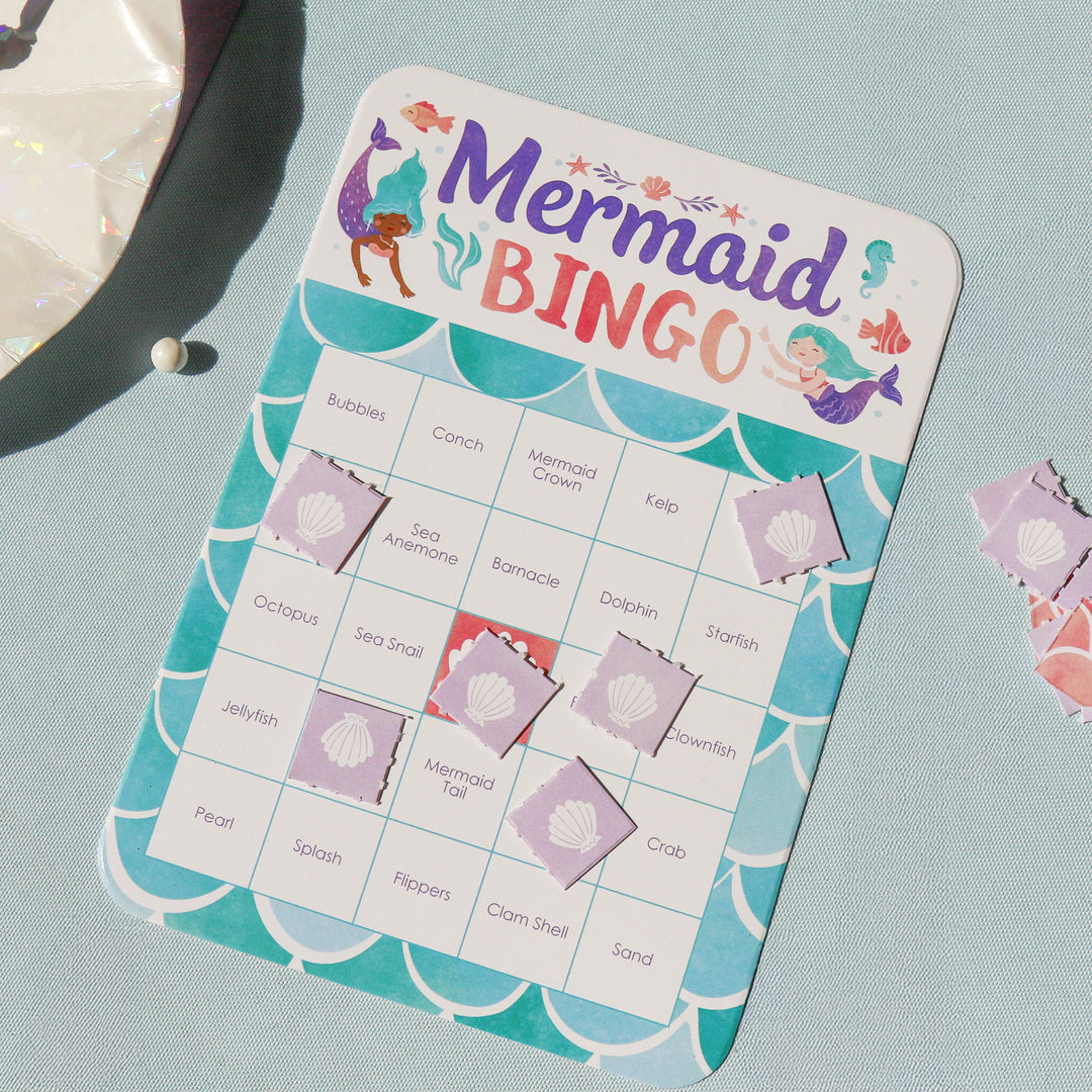 Mermaid Bingo Game - 18 Ct