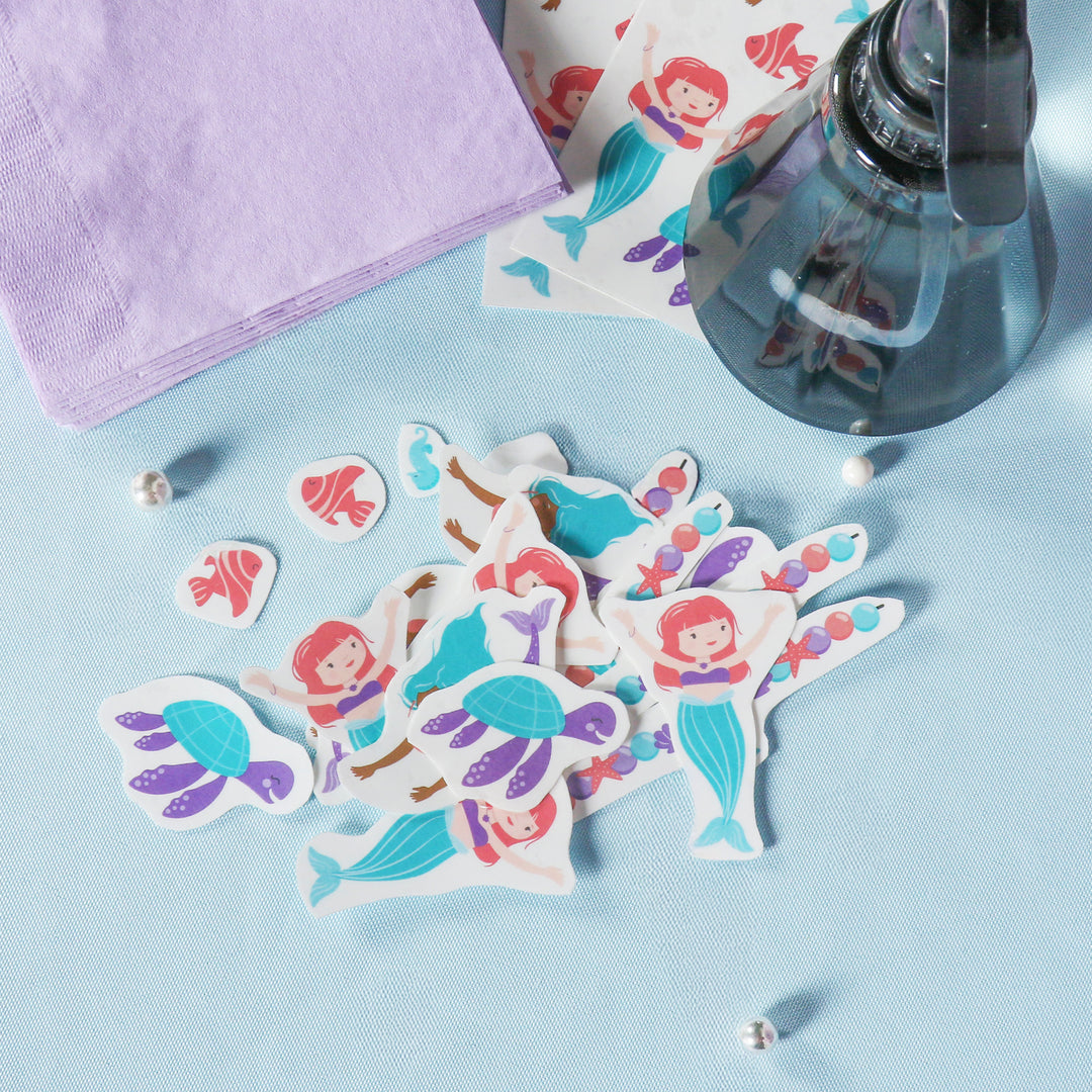 Mermaid Temporary Tattoos - 84 Ct