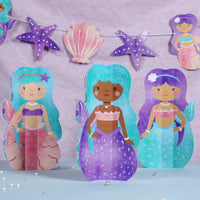 Mermaid Garland Banner - 15 Pc
