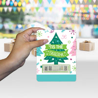 Merry Christmas Cards - DIY Assorted Holiday Party Cash Holder Gift - Funny Money Cards - Set of 6