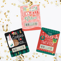 Merry Christmas Cards - DIY Assorted Holiday Party Cash Holder Gift - Funny Money Cards - Set of 6